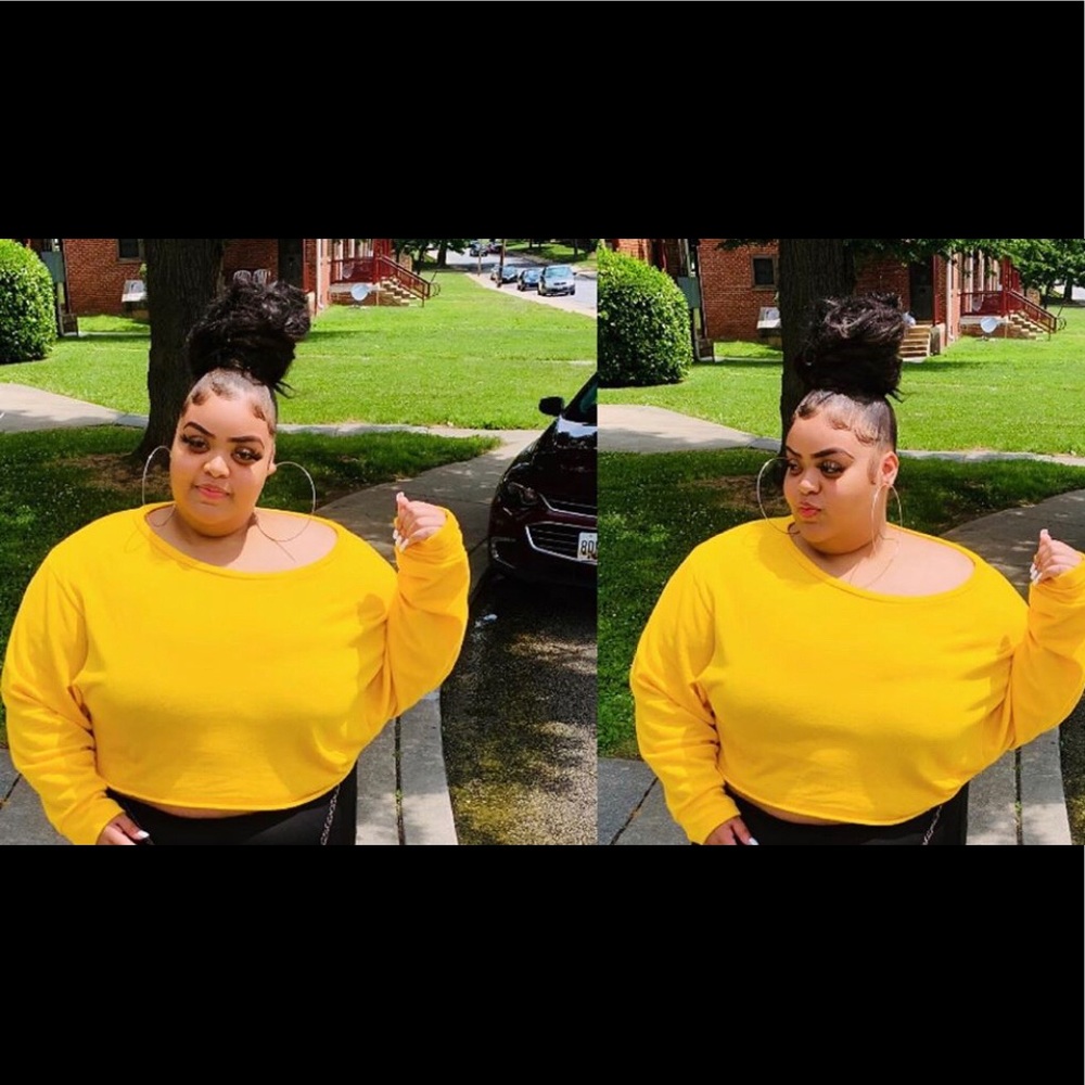 YELLOW CROP TOP💛